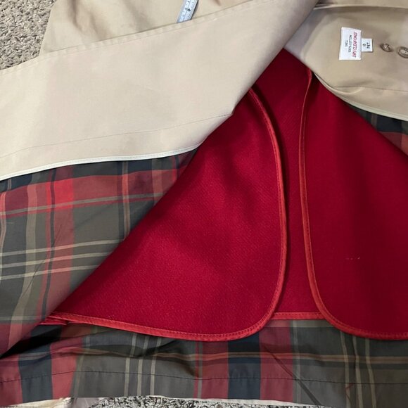 Vintage London Fog Tempo Europa Trench Coat Scarf Set Used 10Pd - Picture 12 of 16